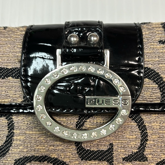 Guess Trifold Wallet with Rhinestone Accent - Picture 2 of 12